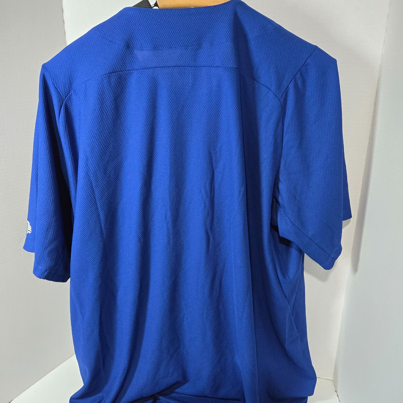 New Era Men's Farmers Button Front Baseball Jersey T-Shirt Blue Size L gallery
