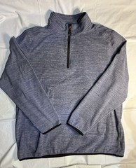 Avalanche Men’s XXL Blue 1/4-Zip Mock Neck Pullover – Stretch Activewear Top
