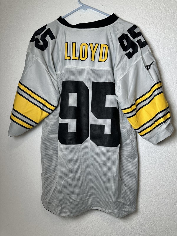 VTG Reebok Pittsburgh Steelers #95 Lloyd Reversible Jersey Men’s Size 48 (Large) gallery