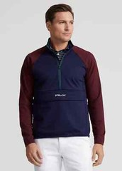 Ralph Lauren RLX Golf 1/2 Zip Pullover Men’s SZ L Blue Burgundy Green $168
