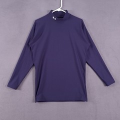 Under Armour Shirt Mens XXL Blue Pullover Coldgear Compression Sports Outdoor
