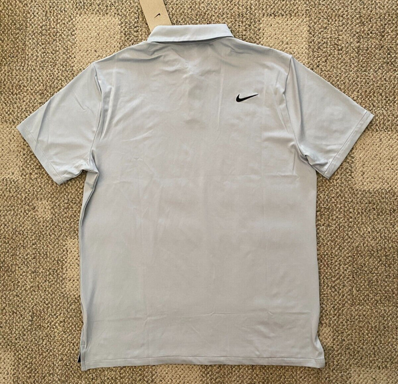 Nike Golf Polo Shirt Top Short Sleeve Tour Solid Lt Gray DR5298-077 $75 Men's M gallery
