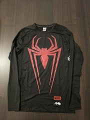 Civilregime Spider-Man Long Sleeve Compression Shirt Black Men’s Size Large NWT