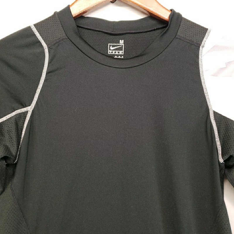 Nike Mens Pro Long Sleeve Compression Shirt Medium Black Grey White Camo Graphic gallery