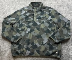 Blake Shelton Lands’ End Fleece Pullover Mens 2XL Camo Snap Mock Neck