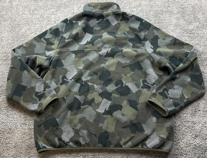 Blake Shelton Lands' End Fleece Pullover Mens 2XL Camo Snap Mock Neck gallery