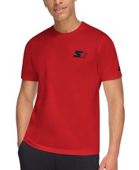 Starter Classic-Fit Embroidered Logo Graphic T-Shirt Mens XXL Red Pullover Style