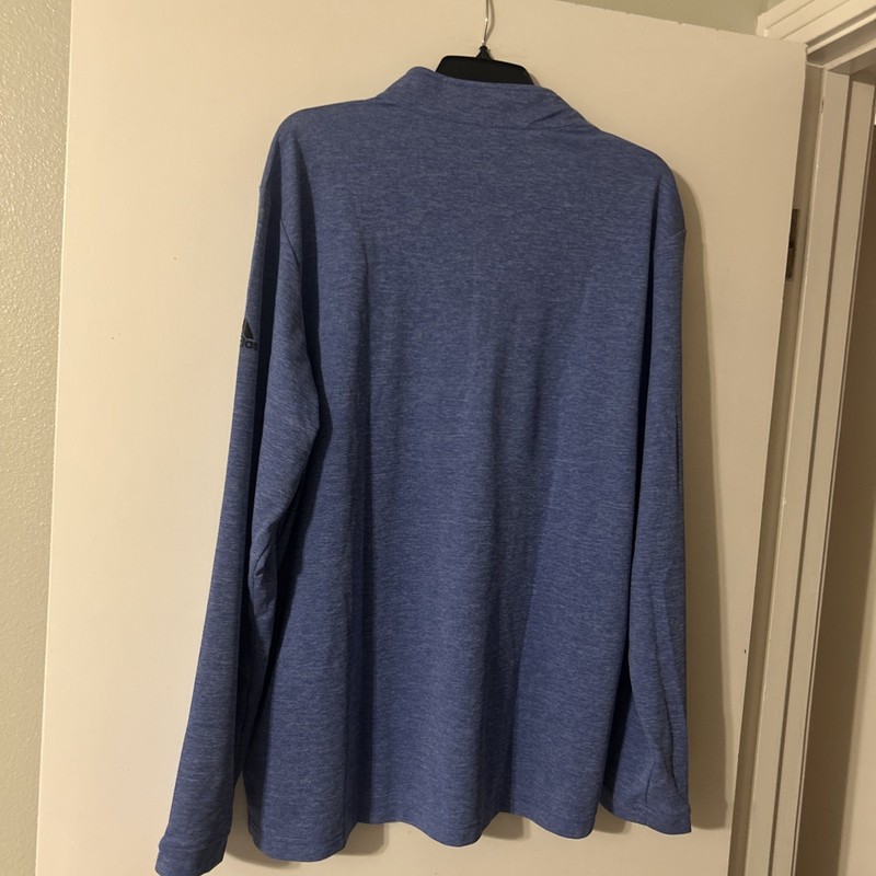 Adidas Pullover Mens XL BLUE Quarter Zip Pullover Golf Training LOWES LOGO gallery
