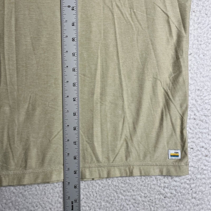 Vuori Strato Tech Tee Shirt Mens 2XL Performance Short Sleeve V126 Yellow Cream gallery