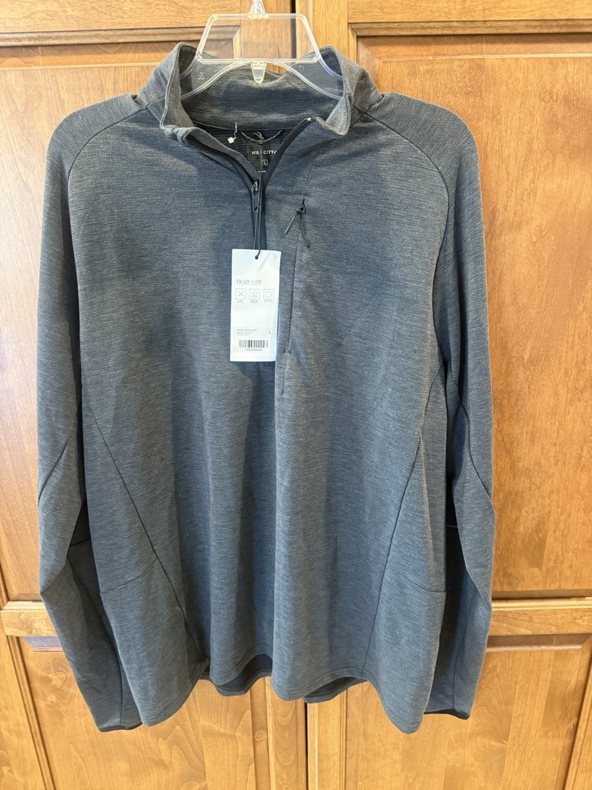Hill City Train 1/2 Zip New With Tags Size Large Gray gallery