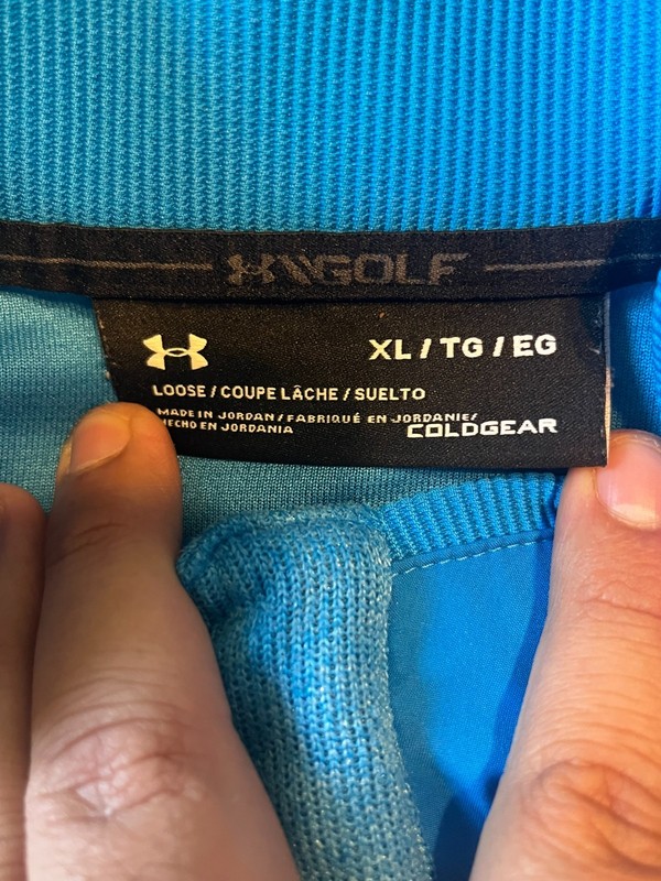 Under Armour Golf ColdGear 1/4 Snap Pullover Men’s XL Blue Sweater 1329832 gallery