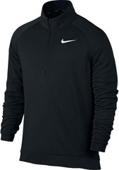 Nike Mens Dry Quarter Zip Fleece Shirt Black/White 860477-010 Size XX-Large