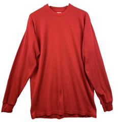 LD LEGEND USA Thermal Pullover Mens Size Extra Extra Large Red Waffle Base Layer