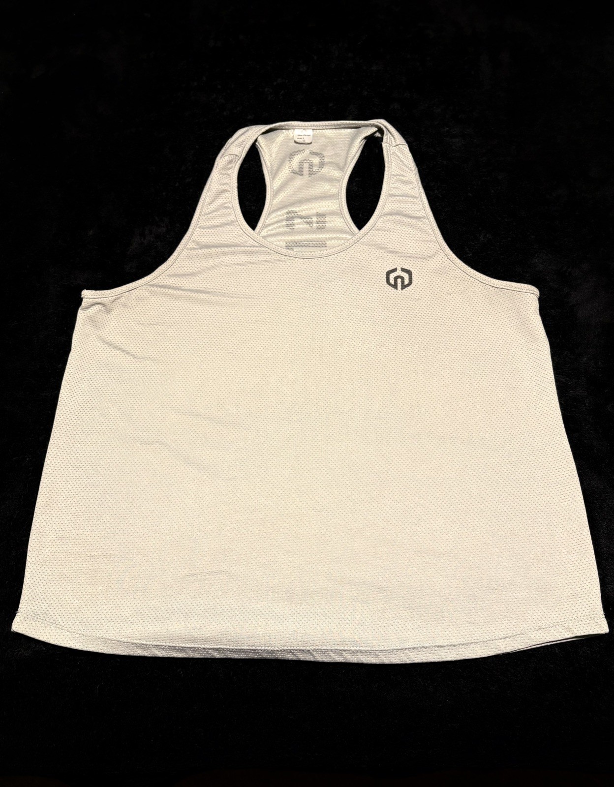 NELEUS Dri-Fit Y Back Muscle Tank Top-Men's L-Gray Mesh-Gym-Workout gallery
