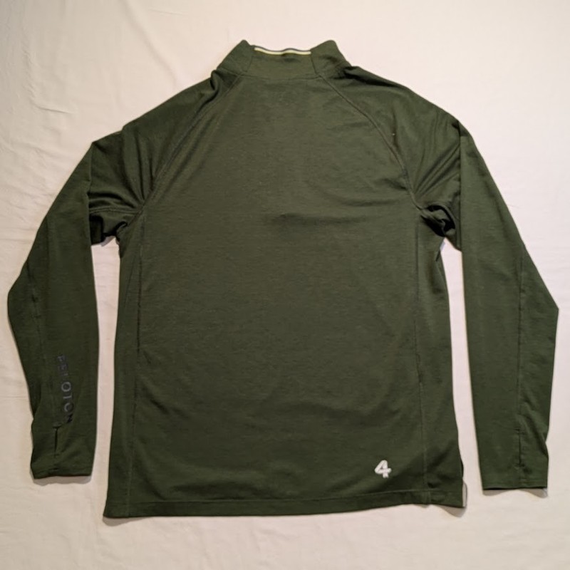 Peloton Fourlaps Pullover Mens Medium Olive Green Quarter Zip Long Sleeve gallery