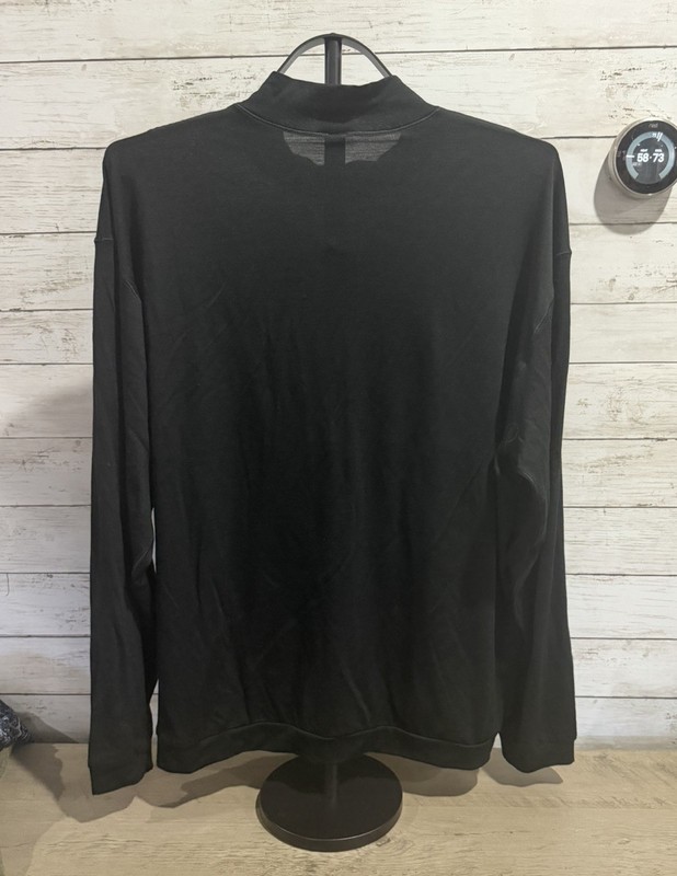 Lululemon Lab Merino Wool-Blend Black Long-Sleeve Shirt Mens Size XL gallery