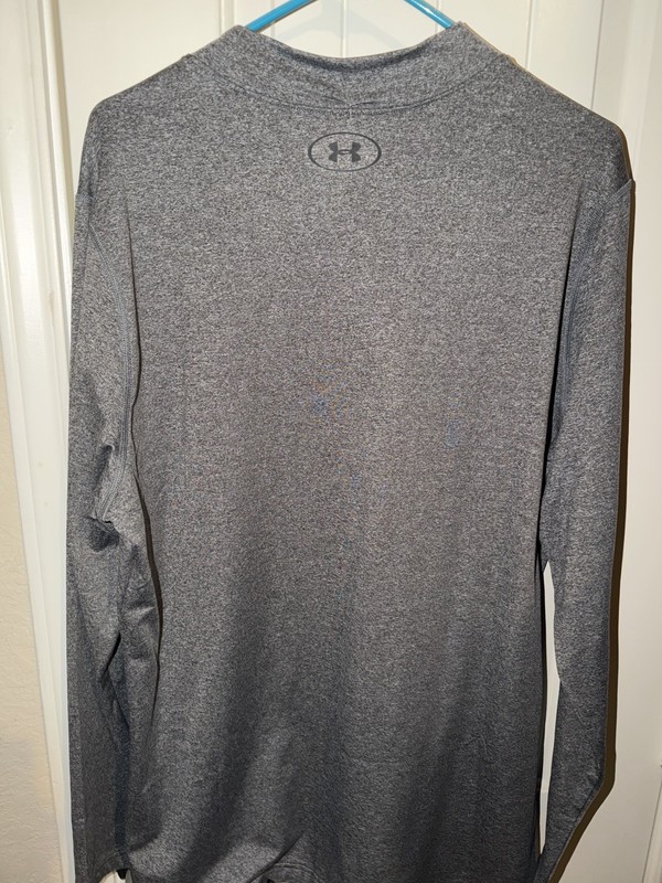 Under Armour UA Cold Gear Fitted Mock Long Sleeve Gray 1345703-019 Sz XXL 2XL gallery