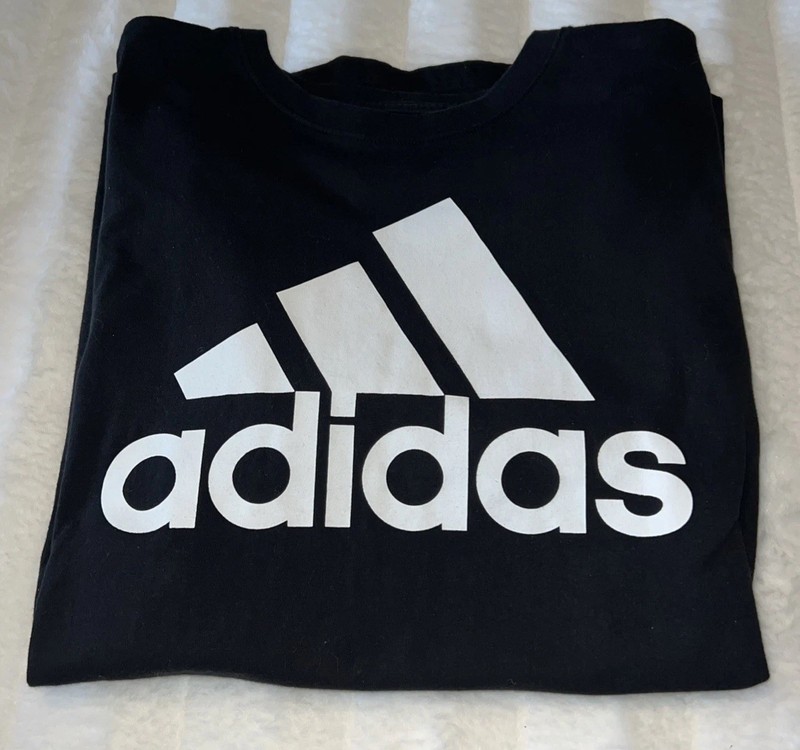 Adidas Black Logo T-Shirt Size XL Mens Performance Golf Short Sleeve Crew Neck gallery
