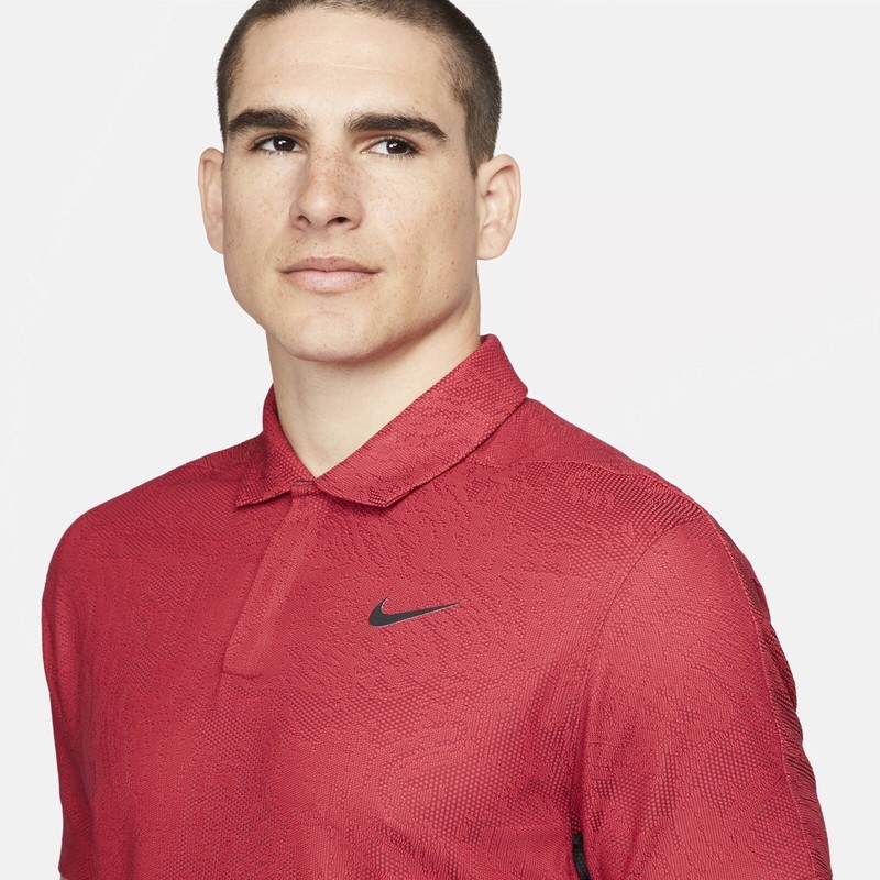Nike Tiger Woods ADV First Win Anniversary Polo DH0711 687 Sunday Red Black Sz M gallery