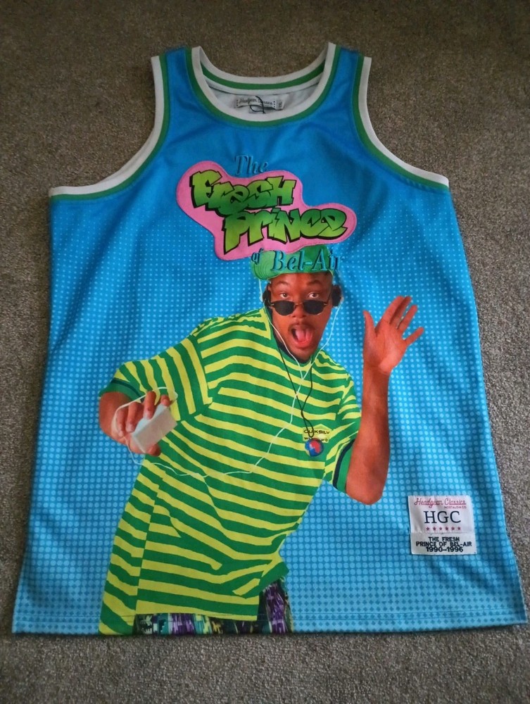 Fresh Prince of Bell Air Will Smith Mens Headgear Classics Basketball Jersey 2XL
