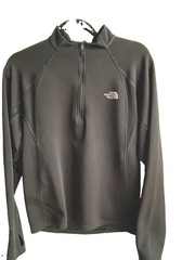The North Face Men’s Black 1/4 Zip Mock Neck Pullover Jacket Long Sleeve S