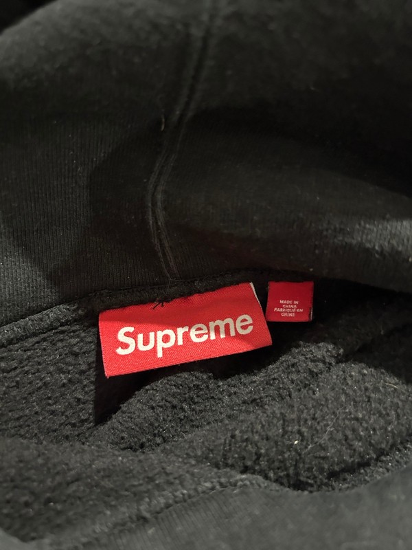SUPREME WASHED OLD ENGLISH HOODIE BLACK SIZE XL PREOWNED gallery