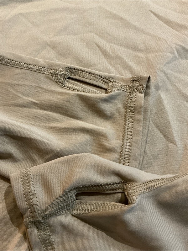 2 US Army ECWCS Polartec Base Layer Set Men Small R Tan Gen III Cold Weather gallery