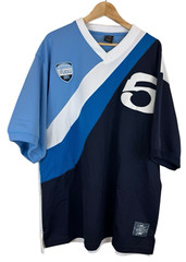 FUBU Vintage The Collection Y2K Athletic Dept 5 Size 1X Blue Colorblock Limited