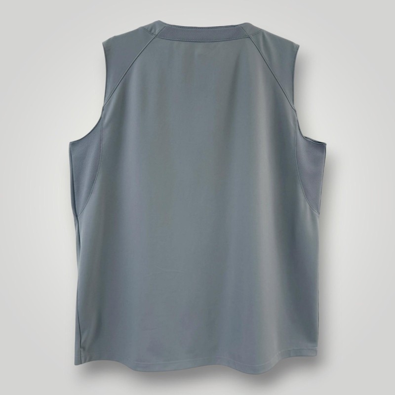 Under Armour Baseball Jersey Mens 3XL Gray Sleeveless Button Front HeatGear gallery