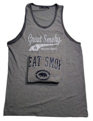 Lot Of 2 Sleeveless Tank Tops Great Smokey Mountains Mens Size XL Gray