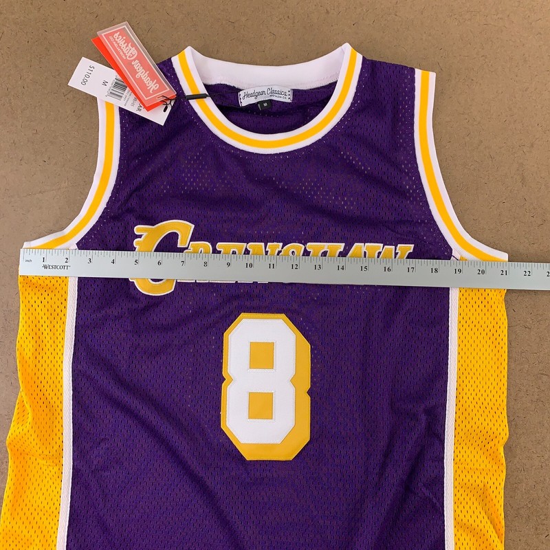 Headgear Classics Men's Medium Purple Crenshaw Kobe Bryant 8 Basketball Jersey gallery
