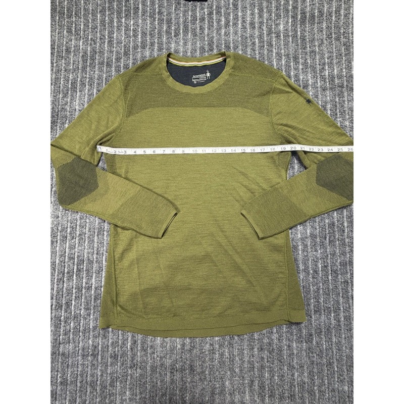 Smartwool Intraknit Base Layer Men Large Green Merino Wool Long Sleeve Outdoors gallery