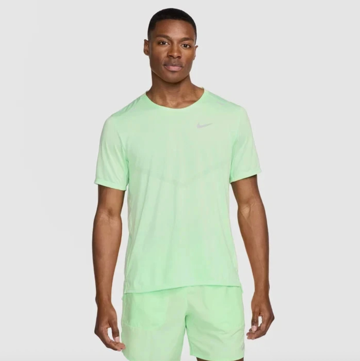 Running Shirt Nike Dri-FIT Rise 365 Mens Short-Sleeve Training Gym Top Green M L gallery