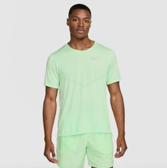 Running Shirt Nike Dri-FIT Rise 365 Mens Short-Sleeve Training Gym Top Green M L