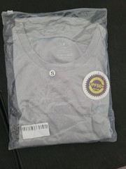 Zengvee Mens 100% Polyester Small Short Sleeve Gray Shirt