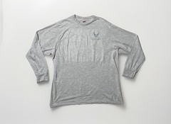 US Air Force Reflective Shirt Men’s Size X-Large Gray Long Sleeve Soffe Made