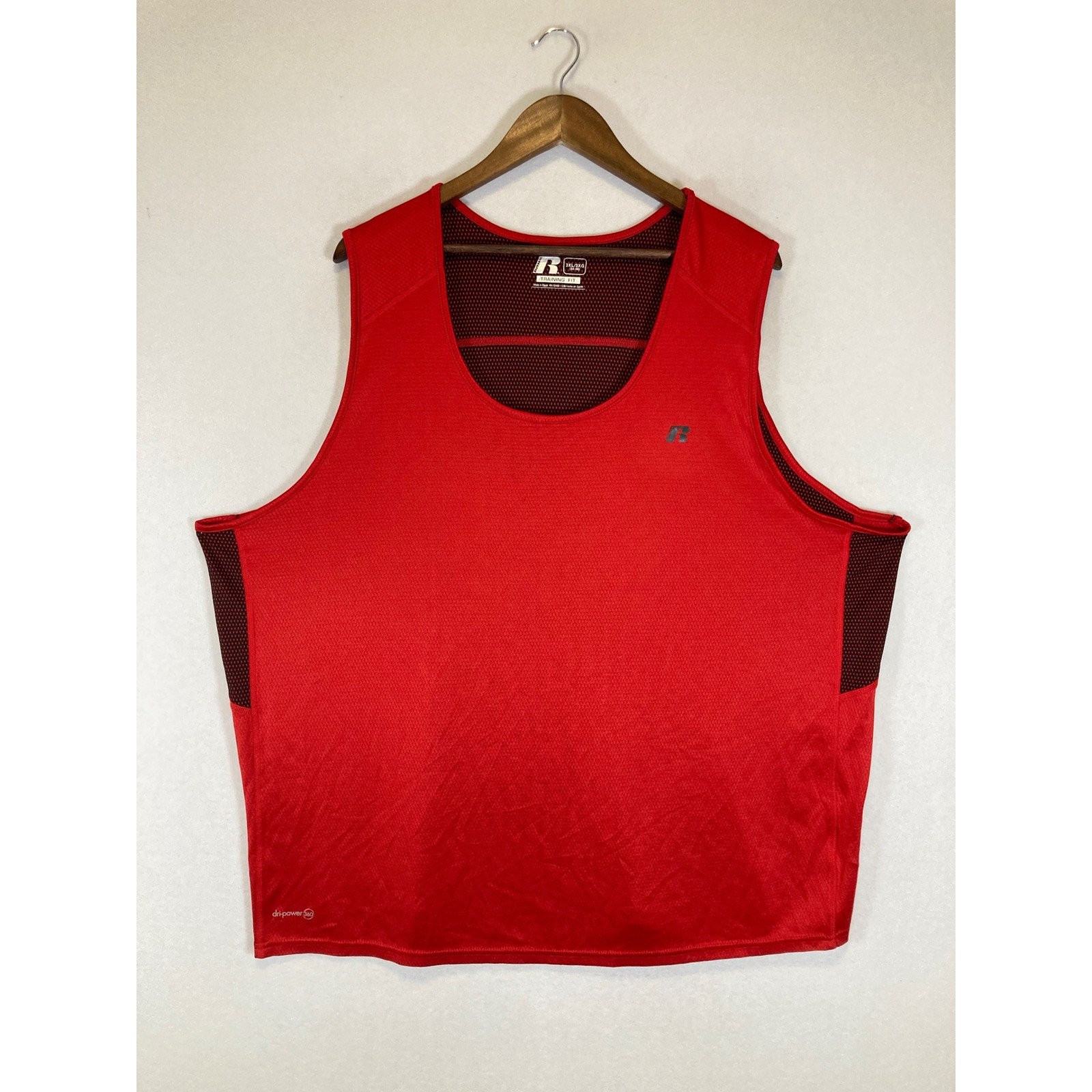 Athletic Russell Mens 3XL Red Dri-Power 360 Training Fit Mesh Tank Top RM27228B gallery