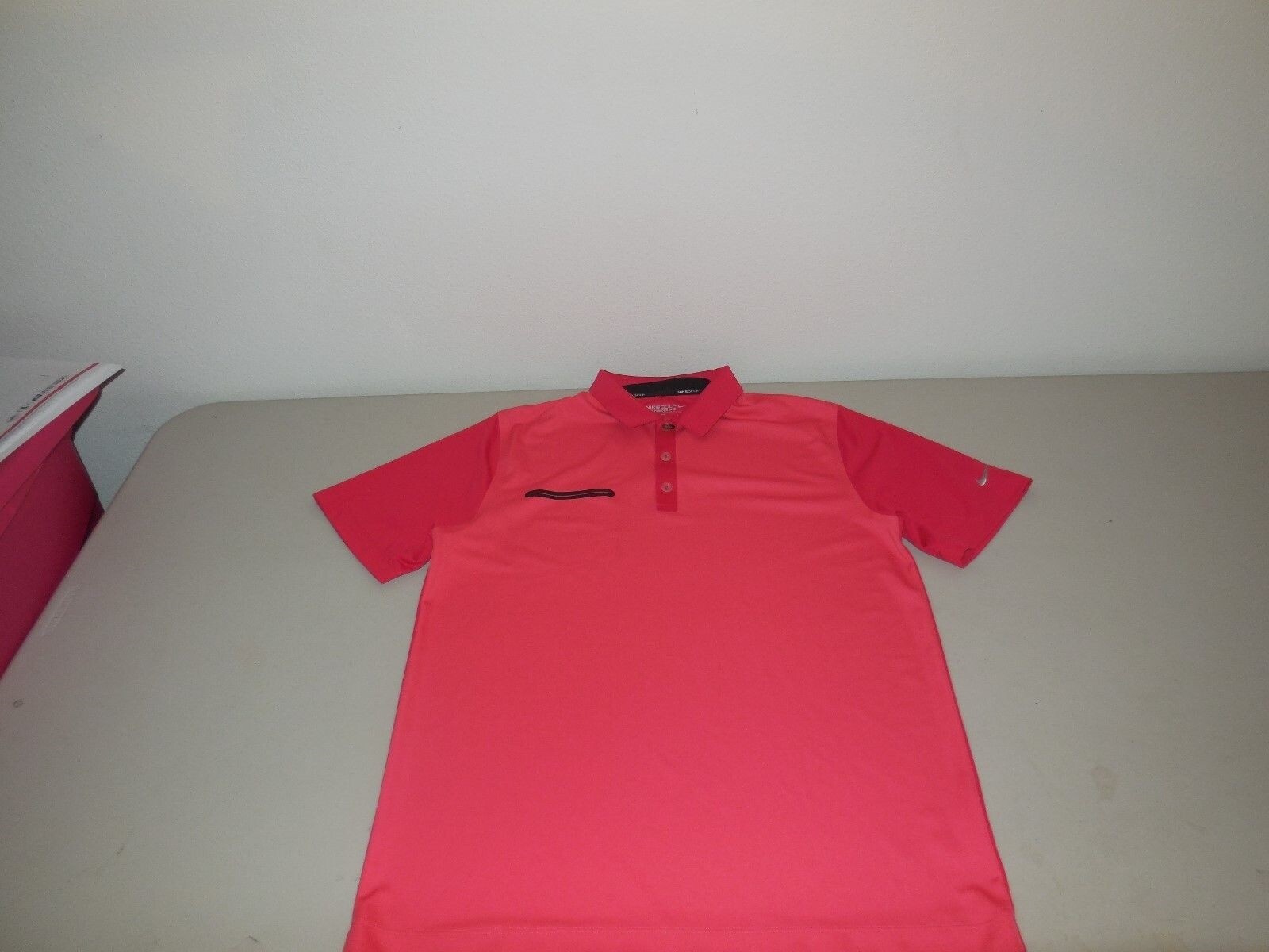 Nike Tour Performance Innovation Color Golf Polo Shirt Salmon 585820 Golfing M gallery