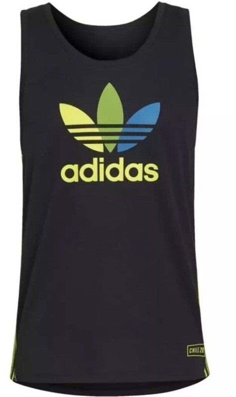 Adidas Originals Chile 20 Holographic 3S Trefoil Tank Top {HM8215} Men SZ Small gallery
