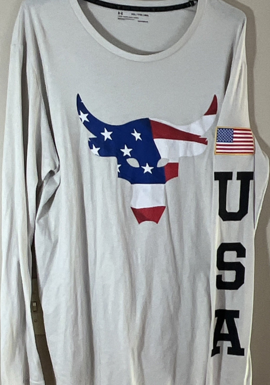 Under Armour HeatGear Men's Gray Long Sleeve Loose Fit Graphic T-Shirt XXL USA gallery