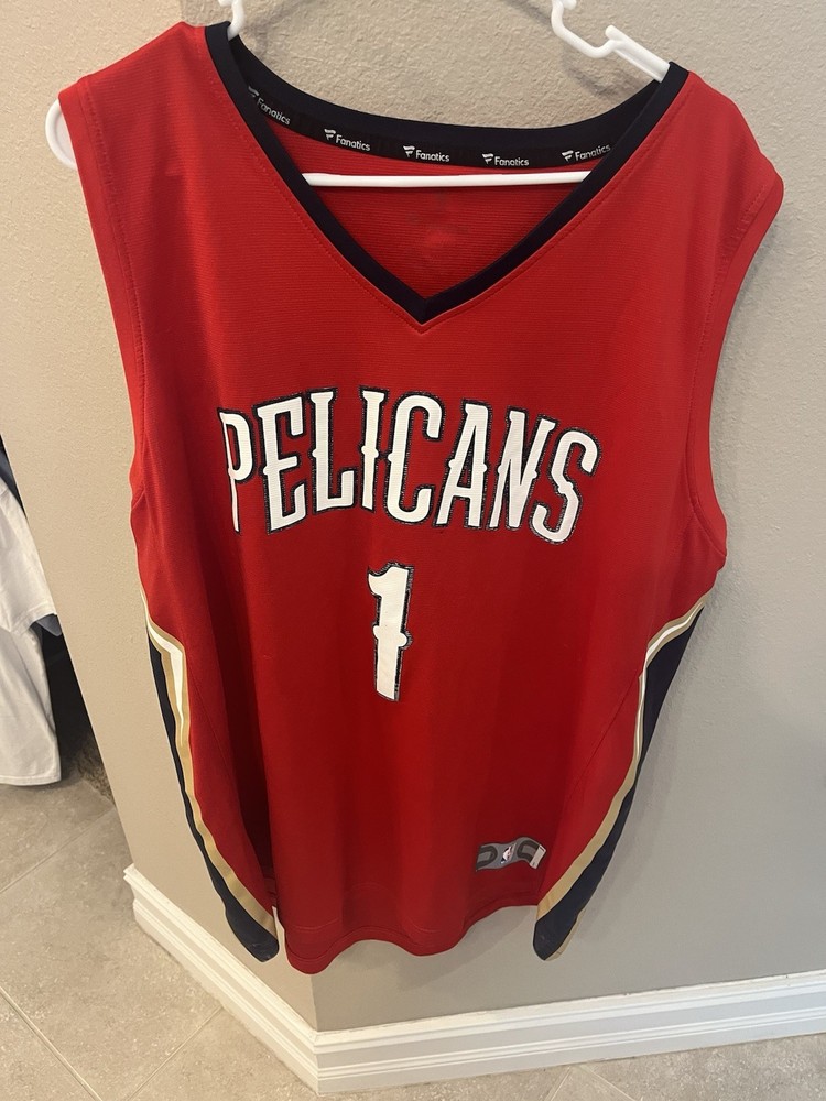 Zion Williamson #1 New Orleans Pelicans Fanatics Jersey Men’s 2XL Red NBA