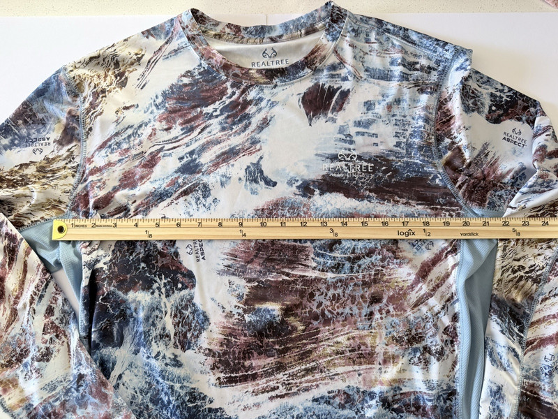 Realtree Fishing Aspect LongSleeve Shirt Camo Blue Mens Size XL White Brown Blue gallery