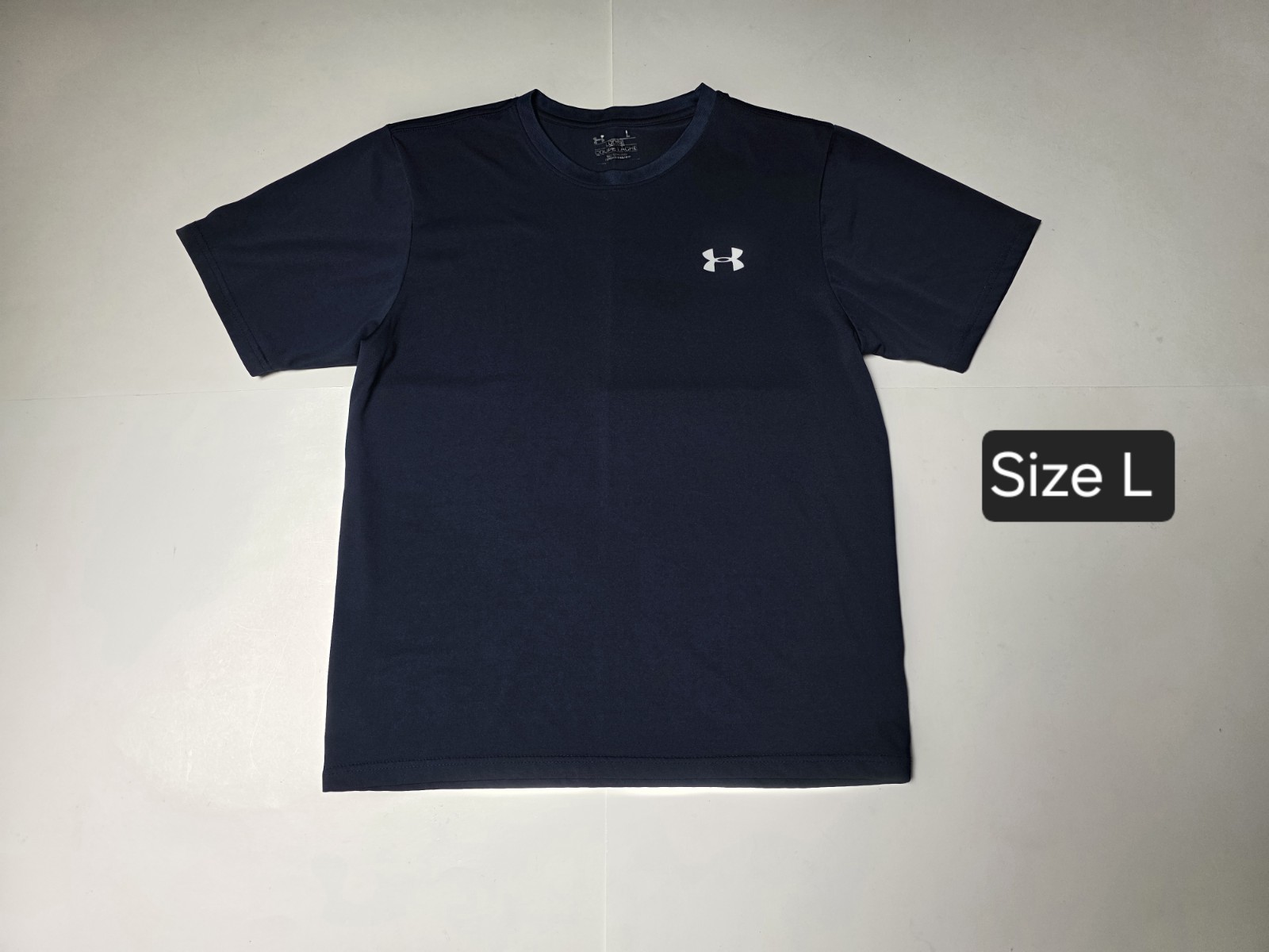 Under Armour Men's Athletic Performance T-shirt Navy Blue Size L gallery