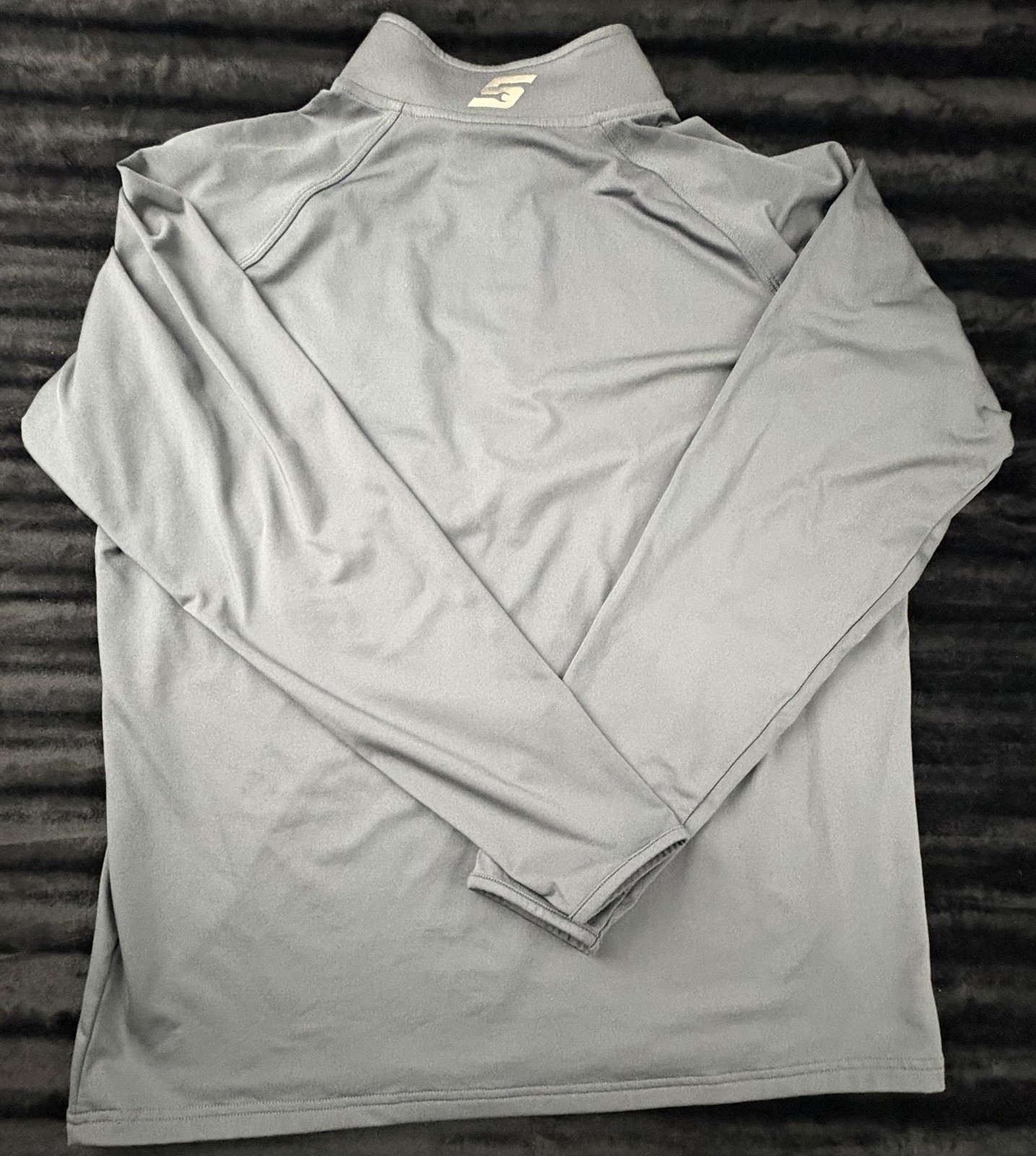 Sport-Tek Snap-on Shirt Mens Large Gray 1/4 Zip Pullover Long Sleeve Performance gallery
