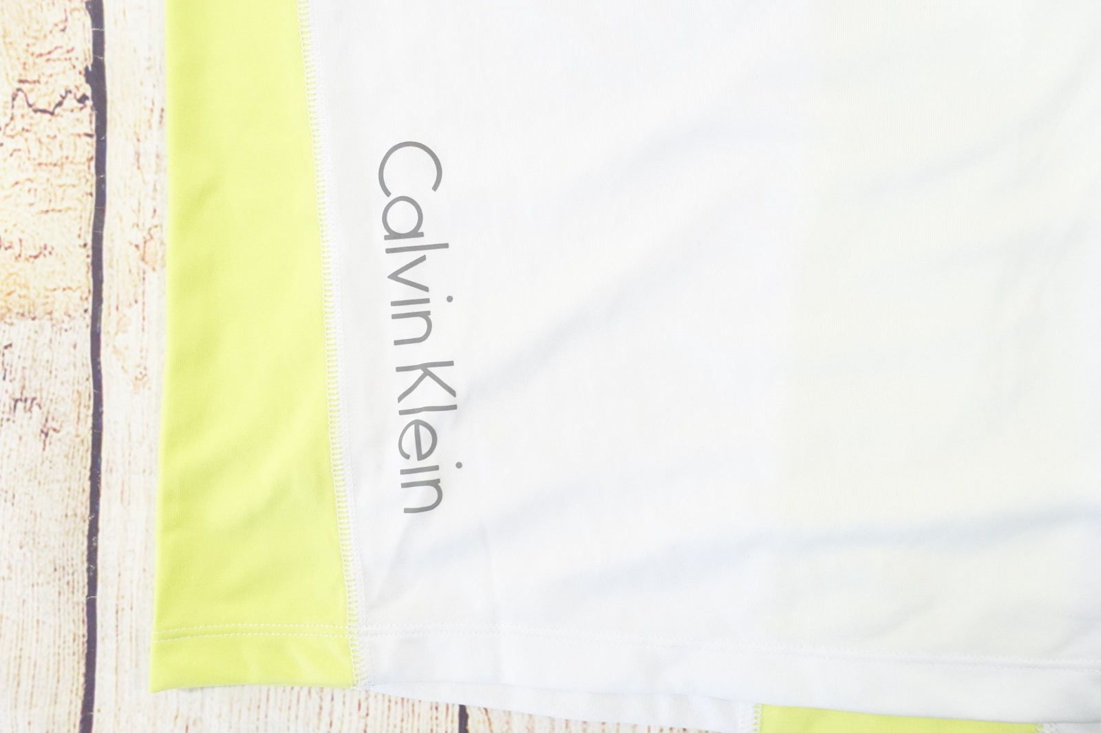 CALVIN KLEIN PERFORMANCE YELLOW WHITE MEDIUM SLEEVELESS TEE TSHIRT MENS NWT NEW gallery