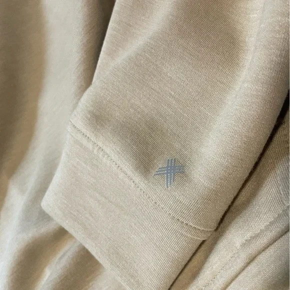 Kenneth Cole Active Tan Quarter Zip Men’s Small Pullover Athleisure Long Sleeve gallery