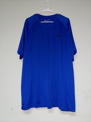 Under Armour Mens T Shirt 3XL Blue Crew Neck Loose 10
