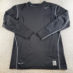 Nike Pro Combat Stretch Thermal Long Sleeve Shirt Black Dri-Fit Compression XL
