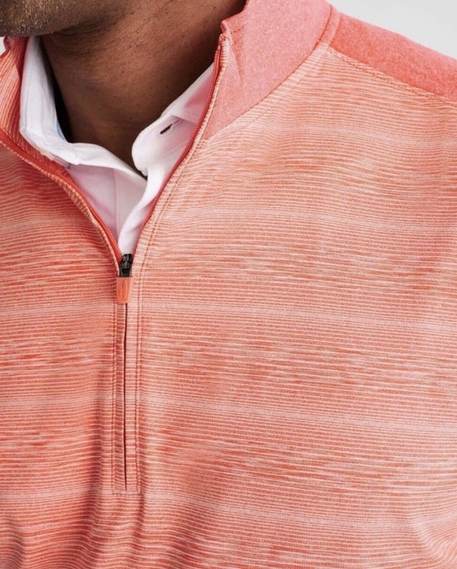 Johnnie-O Men's Bert Performance 1/4 Zip Golf Pullover Long Sleeve XXL Red Taffy gallery