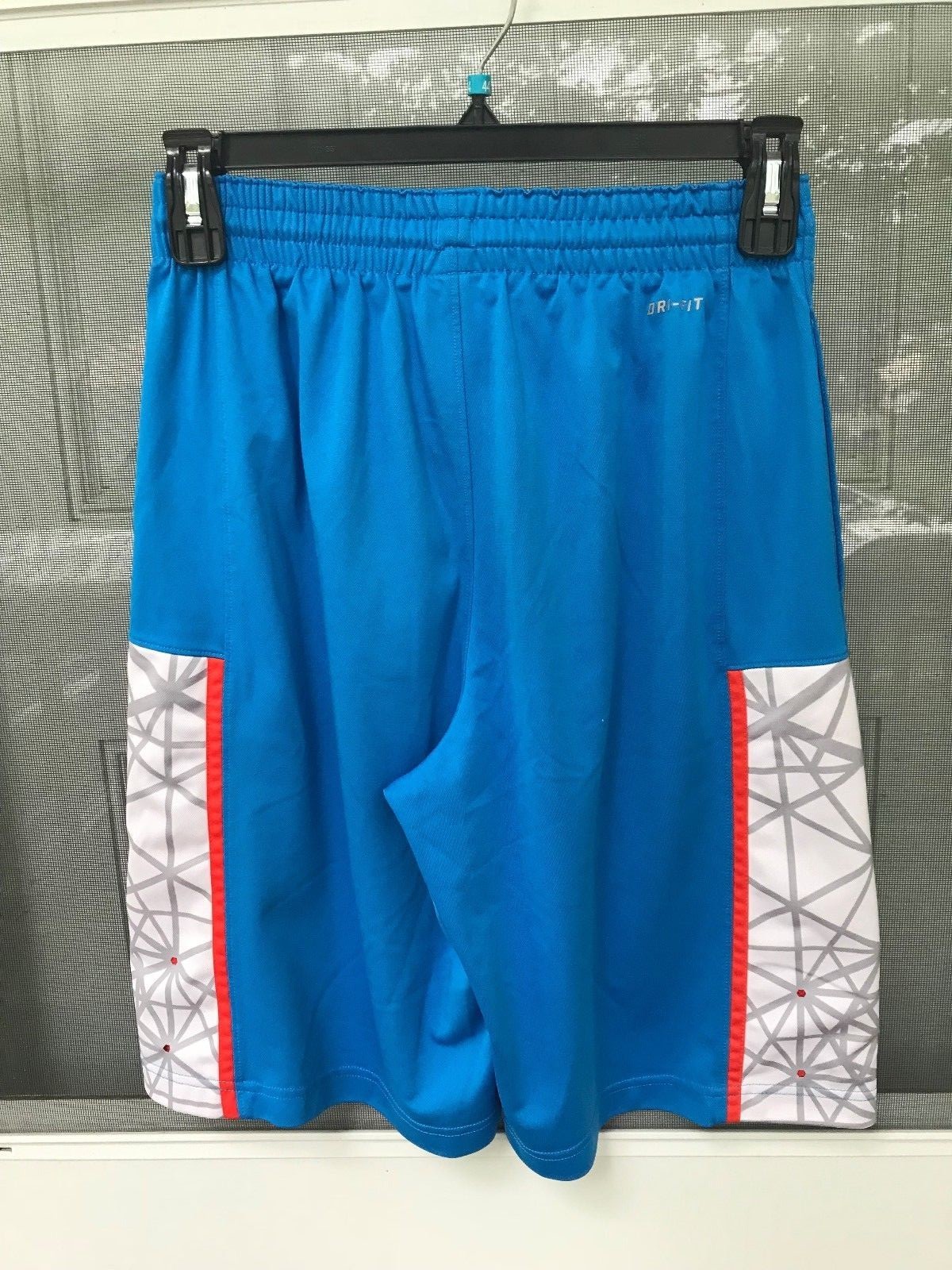NIKE Men's Basketball Shorts SIZE M Blue WHITE GRAY Orange, NO LINING gallery